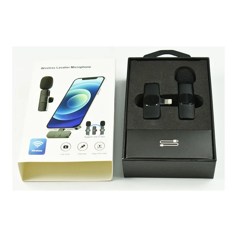 Wireless Lavalier Microphone for iPhone & Android