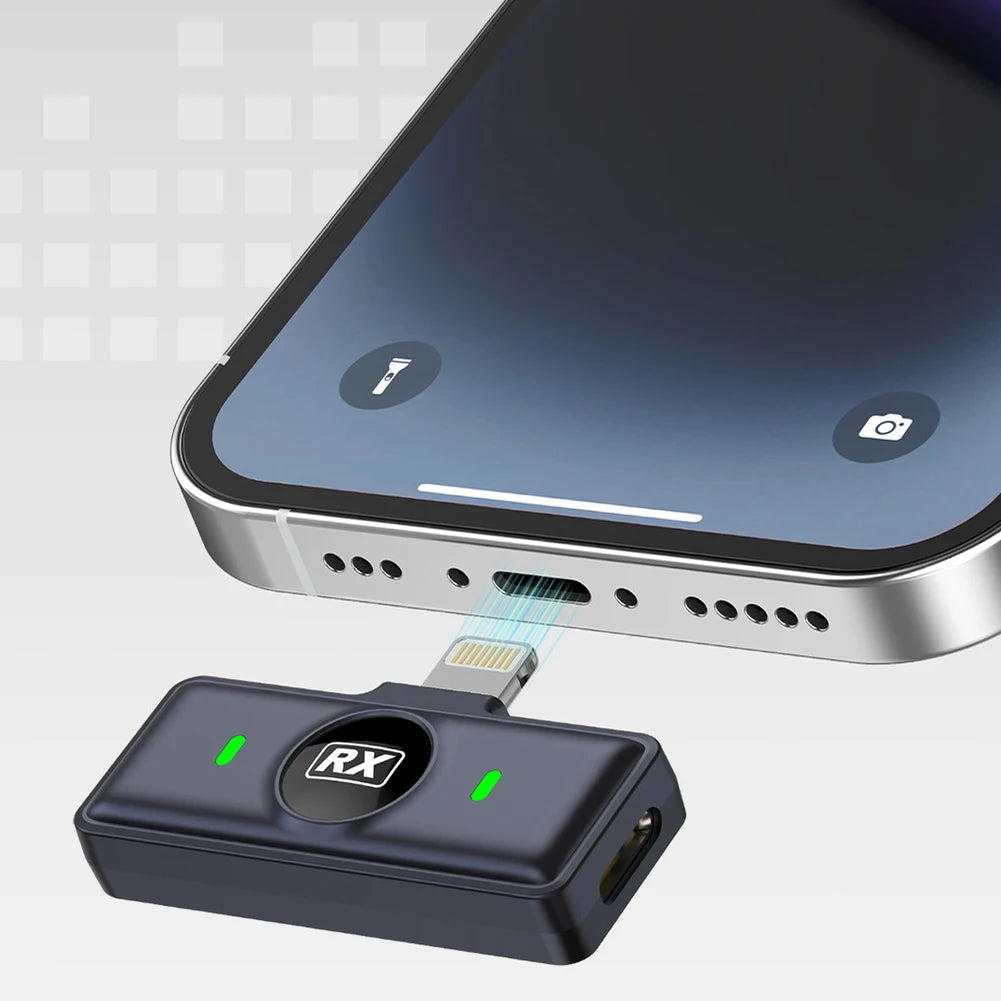 Wireless Lavalier Microphone with 164ft Range & Charging Case