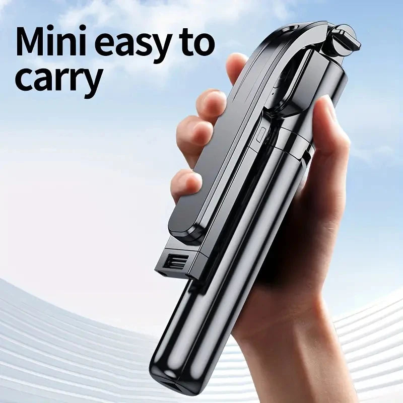 Adjustable Selfie Stick Tripod with LED Fill Light