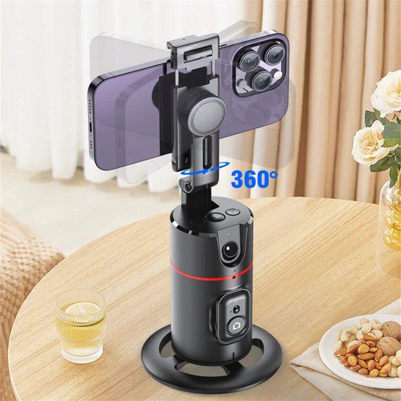 Face Tracking Gimbal tripod 360 Rotation 1.5M selfie stick and Light Stabilizer Selfie Desktop for Tiktok Smartphone
