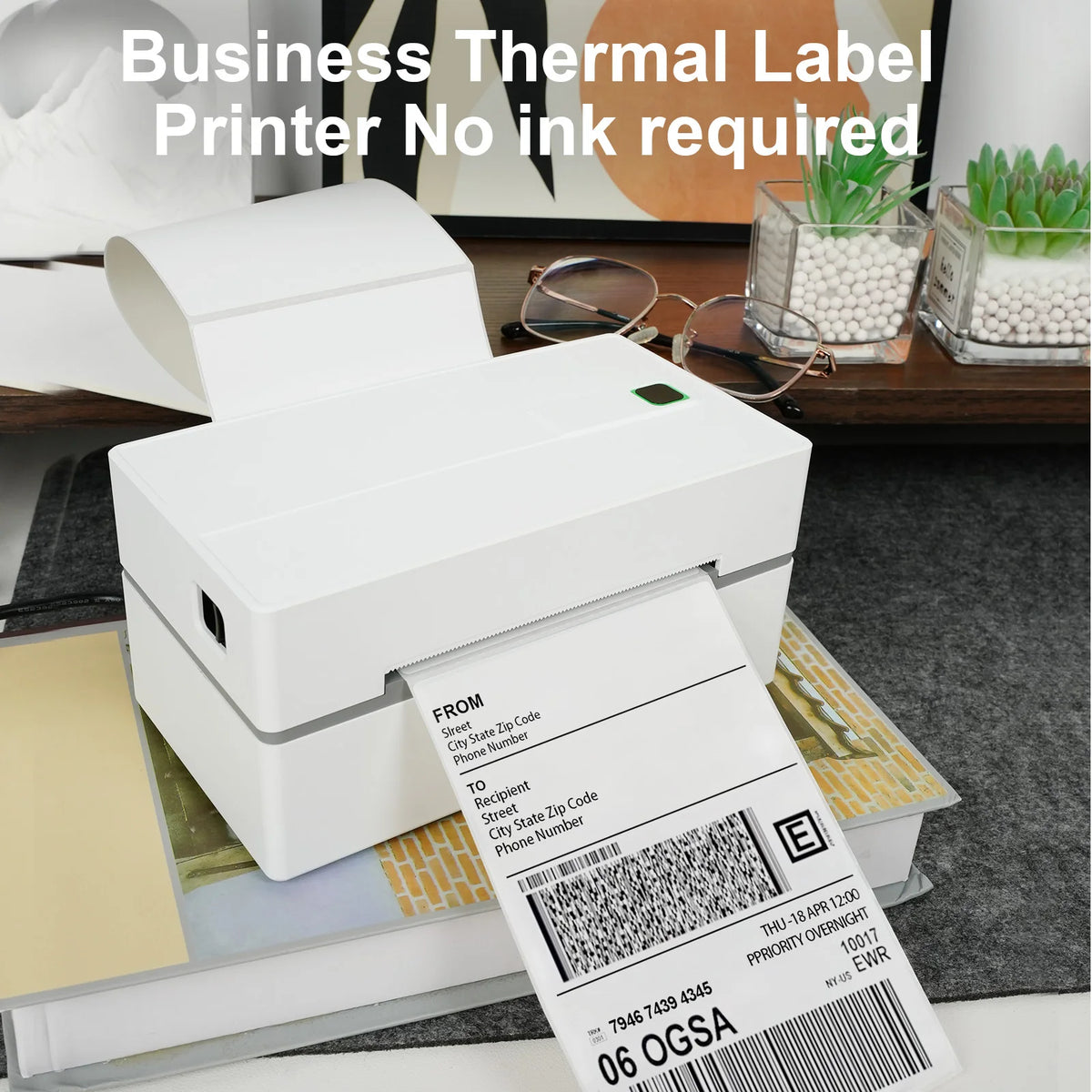 Portable 4x6 Thermal Label Printer for Small Business