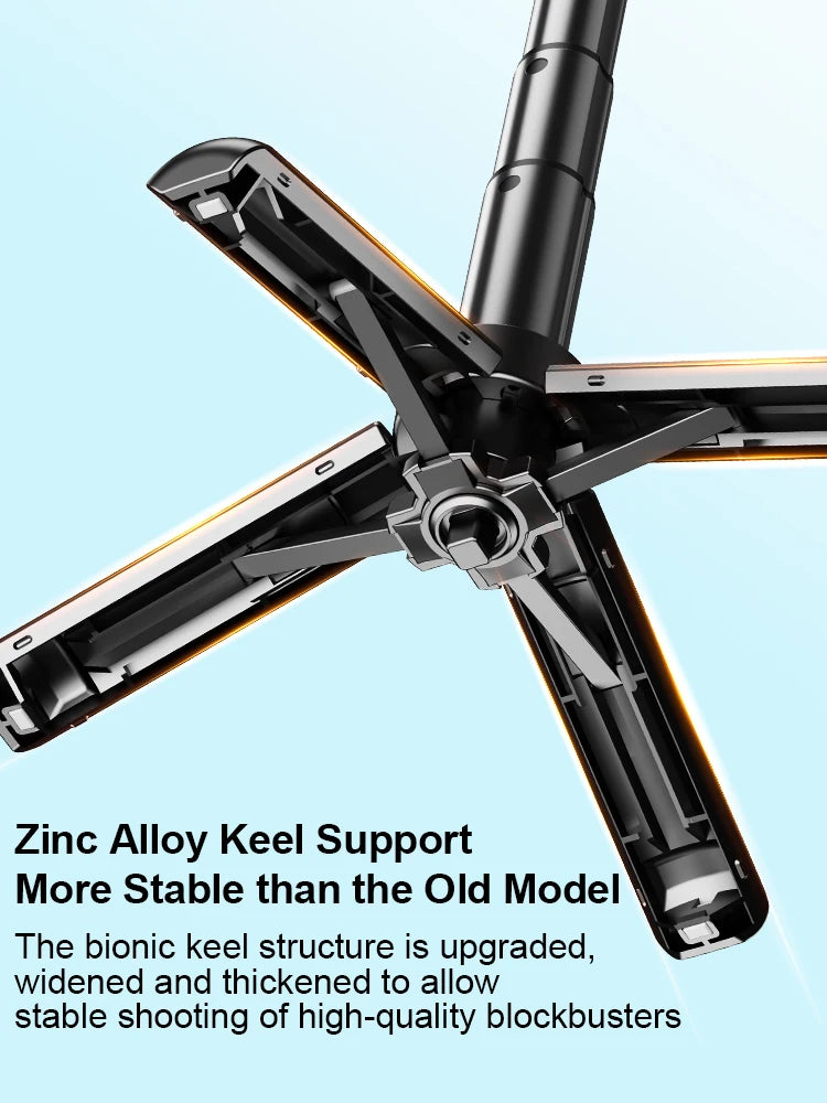 Mini Pocket Tripod Selfie Stick with 360° Phone Holder & Bluetooth Remote for Live Streaming & Vlogging