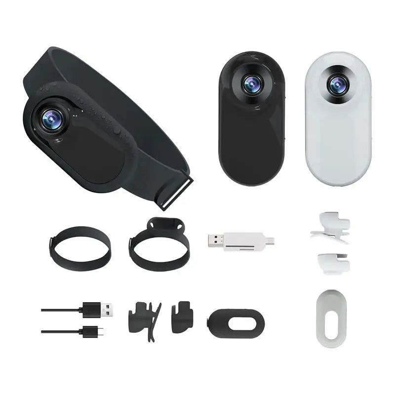 Camera HD 1080p Mini Sports Camera With Screen Video Recording Outdoor Wireless Camera Collar Pet Cat Safety Supplies