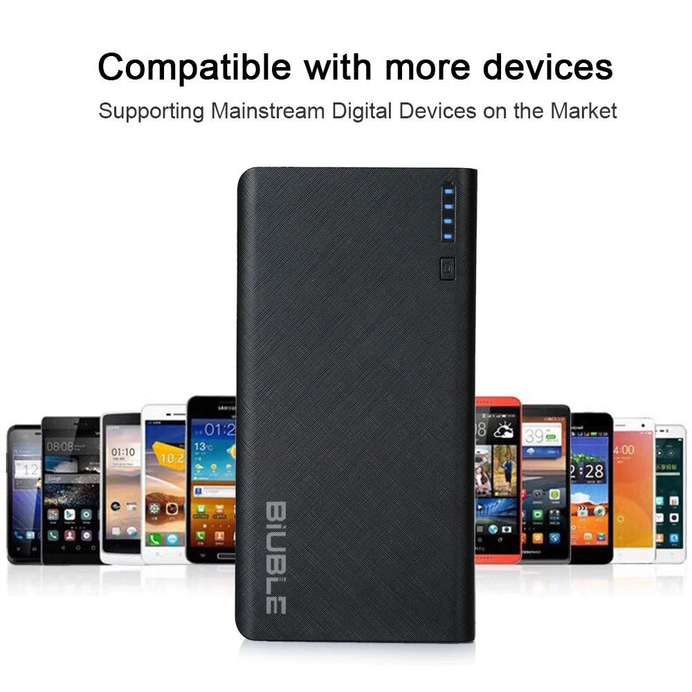 Super Fast Charging 15000mAh High Capacity Power Bank Battery 4USB Power Bank For Iphone Samsung Huawei