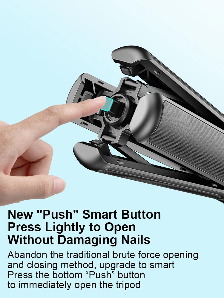 Mini Pocket Tripod Selfie Stick with 360° Phone Holder & Bluetooth Remote for Live Streaming & Vlogging