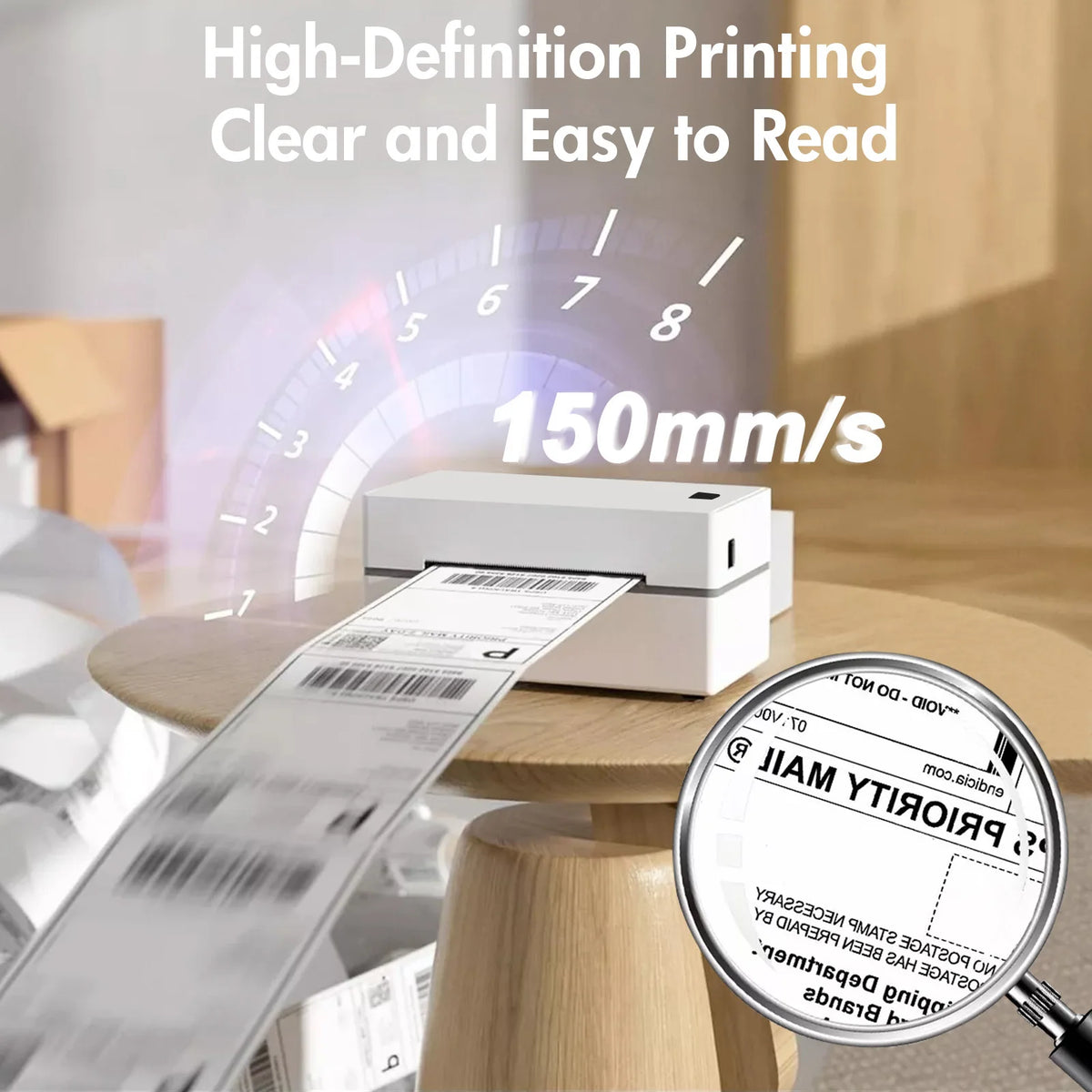 Portable 4x6 Thermal Label Printer for Small Business