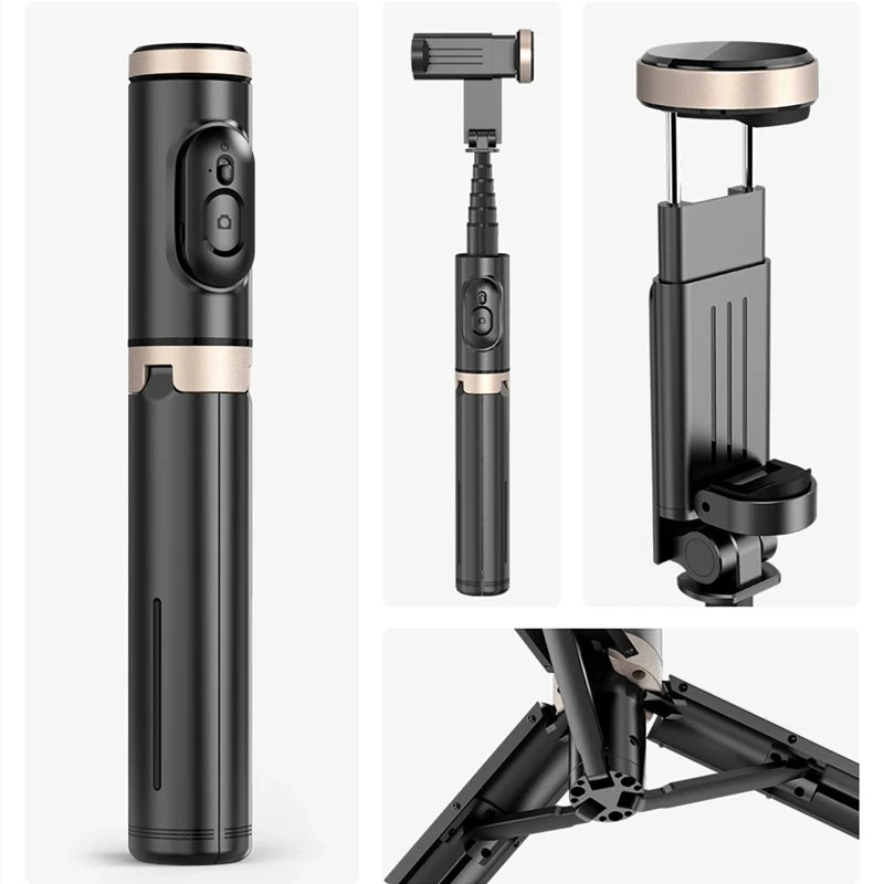 FGCLSY 2024 Bluetooth Selfie Stick & Tripod | Foldable Wireless Monopod with Remote Shutter for iPhone & Android Live Streaming & Photography