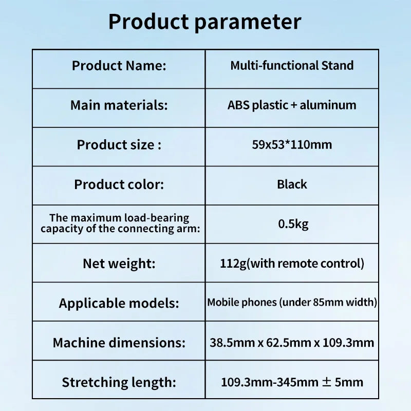 Mini Pocket Tripod Selfie Stick with 360° Phone Holder & Bluetooth Remote for Live Streaming & Vlogging